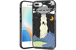 phezen iPhone 8 Plus Case, Stylish UFO Cartoon Design Case for Kids and Adults