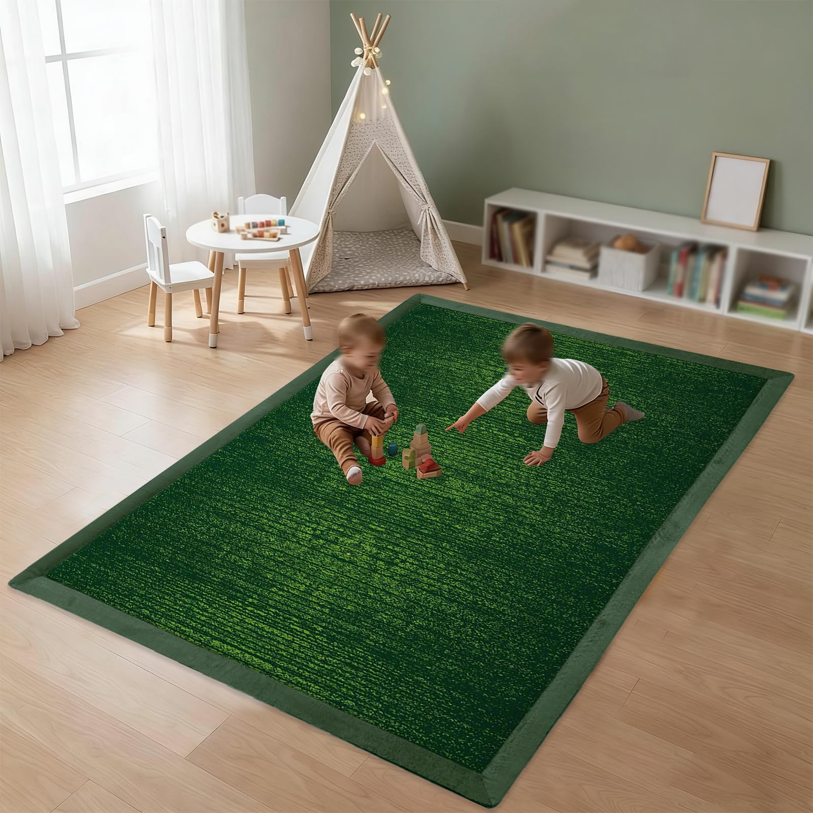 Baby Play Mat for Floor, 3 cm Thick Playmats for Babies, Soft Baby Rug Kids Playpen Mat for Crawling & Playing, Non-Slip Play Crawling mat for Nursery Baby, Soft Activity Floor Mat 120 x 160 cm