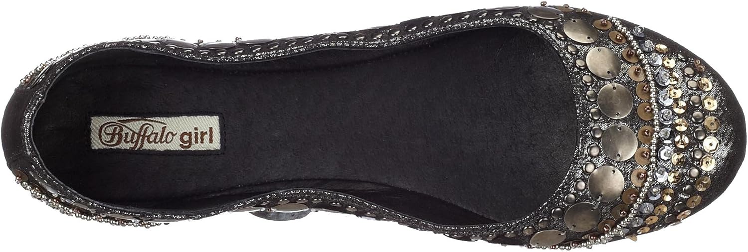 Buffalo 209-4063 Printed IMI Suede Women's Ballet Flats