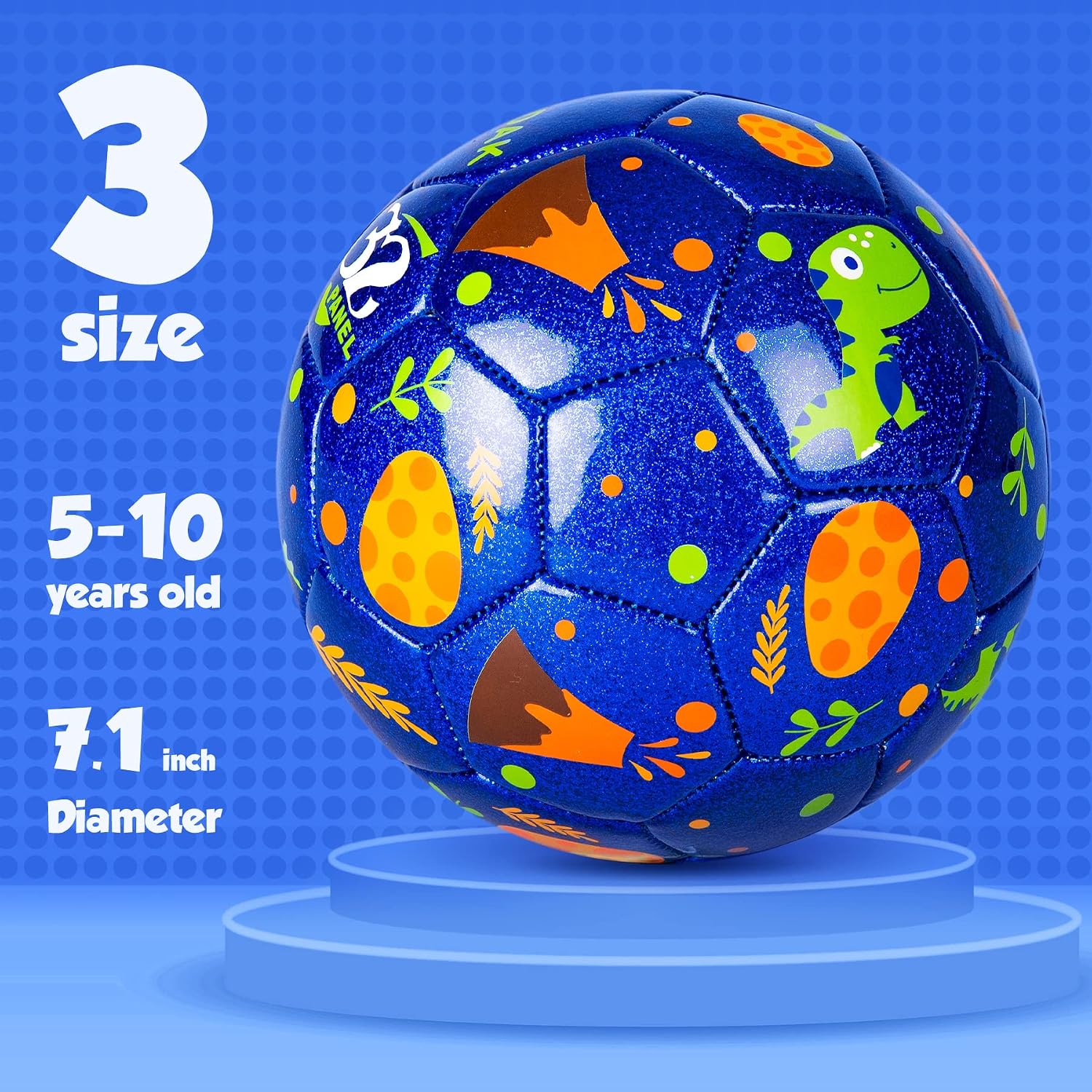 Kids Soccer Ball Size 3 Unicorn Dinosaur