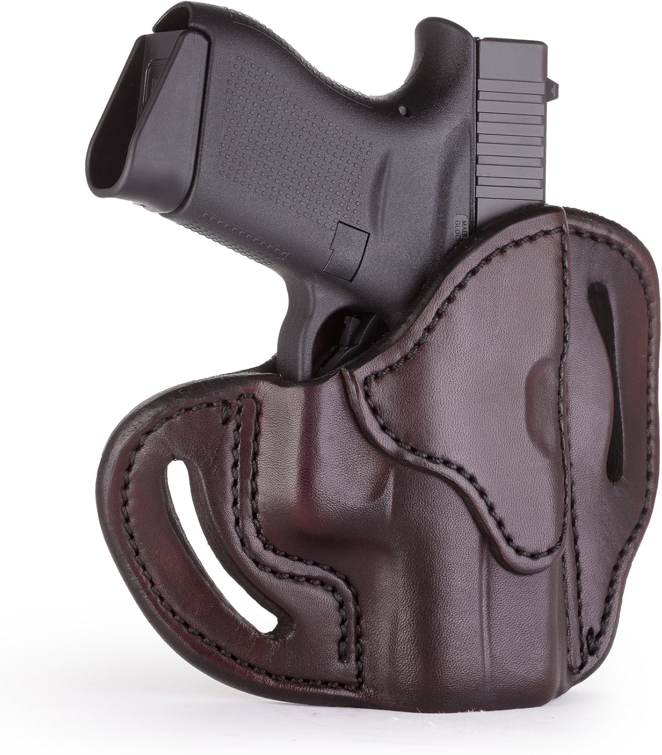 1791 Gunleather Glock 43 Holster, Right Hand OWB G43 Leather Gun Holster for Belts. Fits Glock 43 and Ruger LC9 & Ruger SR22