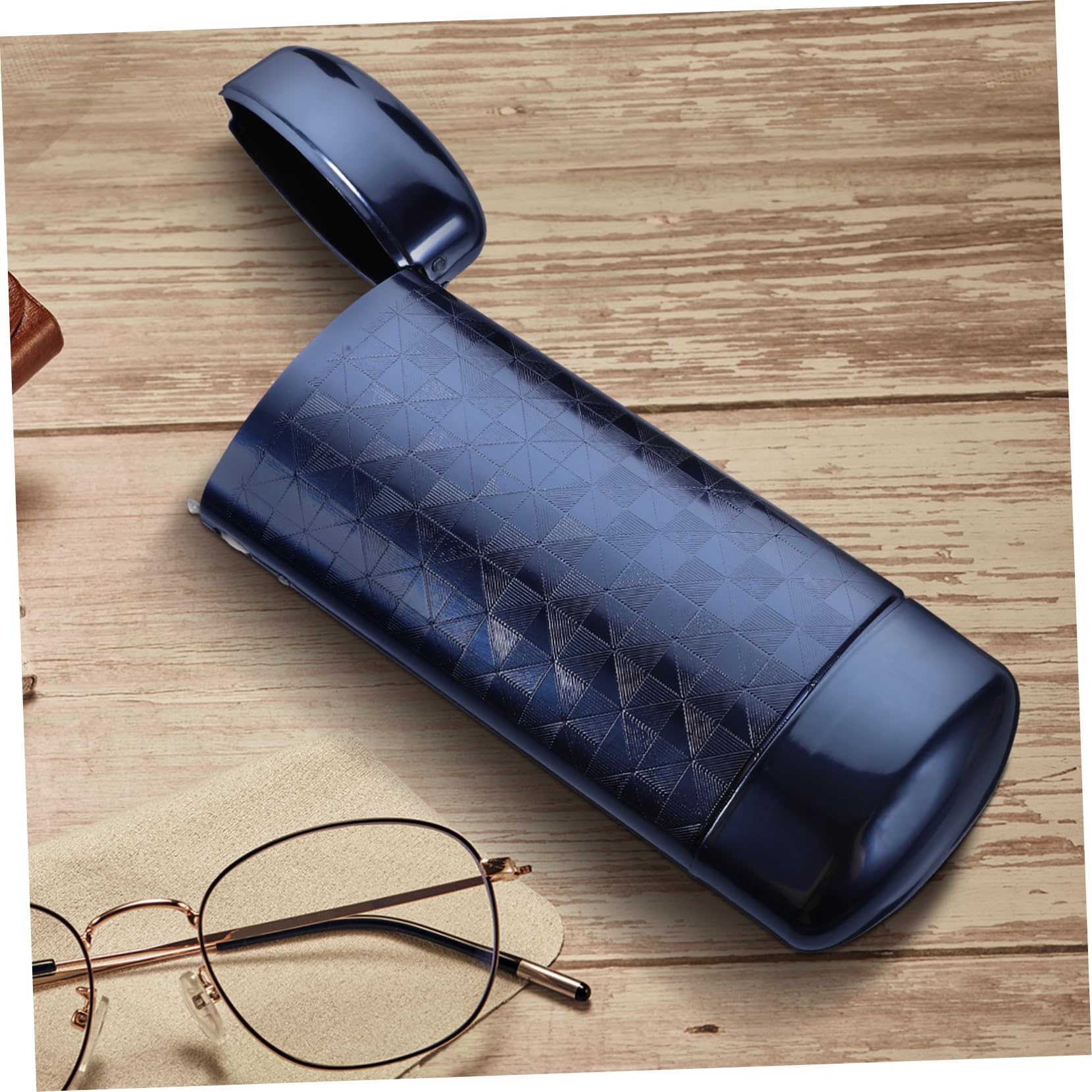SHERCHPRY Brillenetui Aus Aluminium Brillen Organizer Brillenetui Schmaler Brillenaufbewahrungs Organizer Leichte Tragbare Reise Aufbewahrungsetuis Für Brillen Multifunktionales