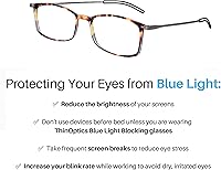 Vista 10 de ThinOptics Frontpage - Gafas de lectura para computadora con bloqueo de luz azul y funda de aluminio Milano