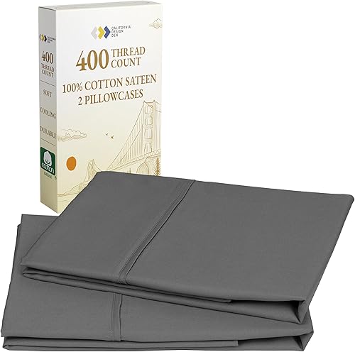 Fundas de almohada de algodón de 400 hilos