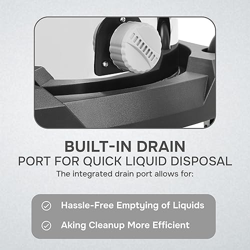 Miniatura 9 de Aspiradora húmedaseca de 21 galones y 8.5 de potencia máxima, tanque de acero inoxidable, 2 en 1, aspiradora portátil de tienda con accesorios,