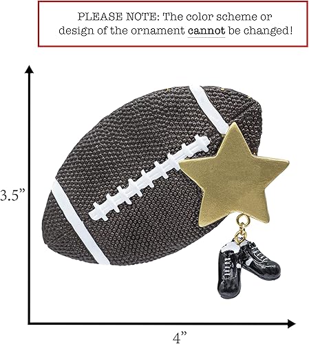 Miniatura 8 de Adorno de Navidad personalizado de fútbol 2023  Jugador masculino con balón de fútbol y bola colgante para árbol de Navidad  Regalo único de