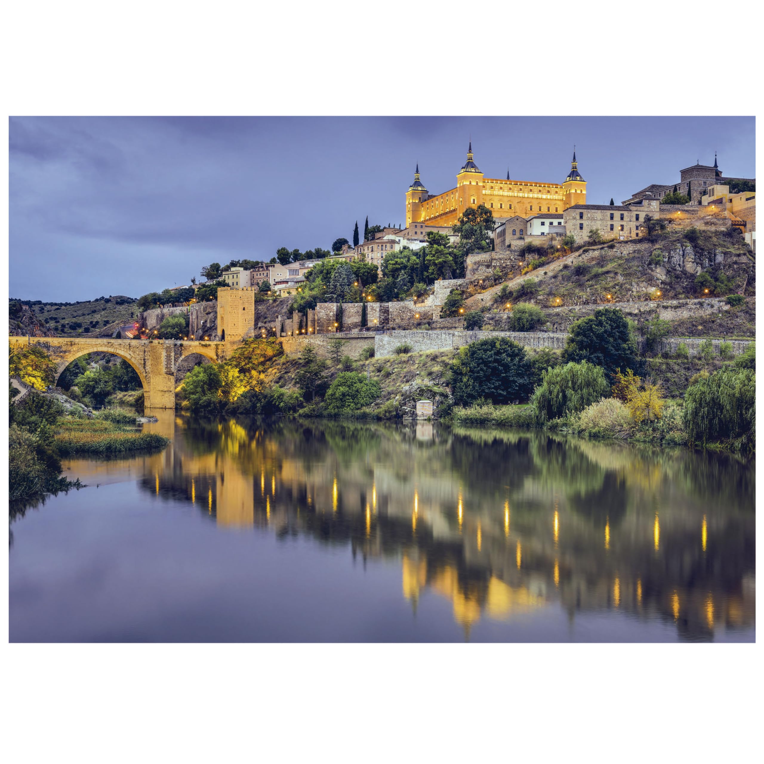 Educa - Toledo | Puzzle 1000 sztuk. Przybliżony pomiar raz zamontowany: 68 x 48 cm. Zawiera kolejkę Fix Puzzle do zawieszenia po zakończeniu montażu. A Od 14 lat (19615)