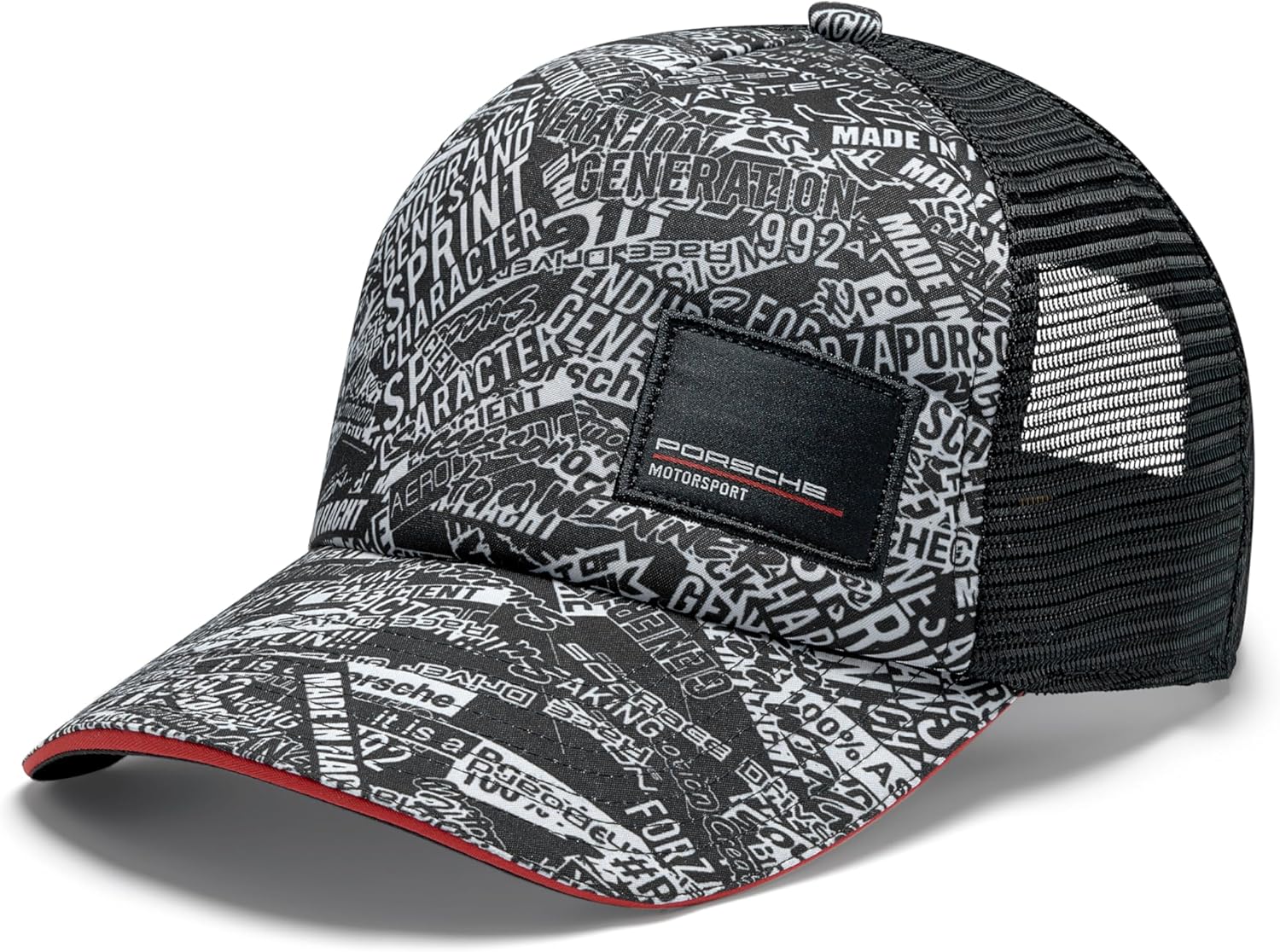 Quoted AOP Trucker Hat - Black - One Size - Image 2