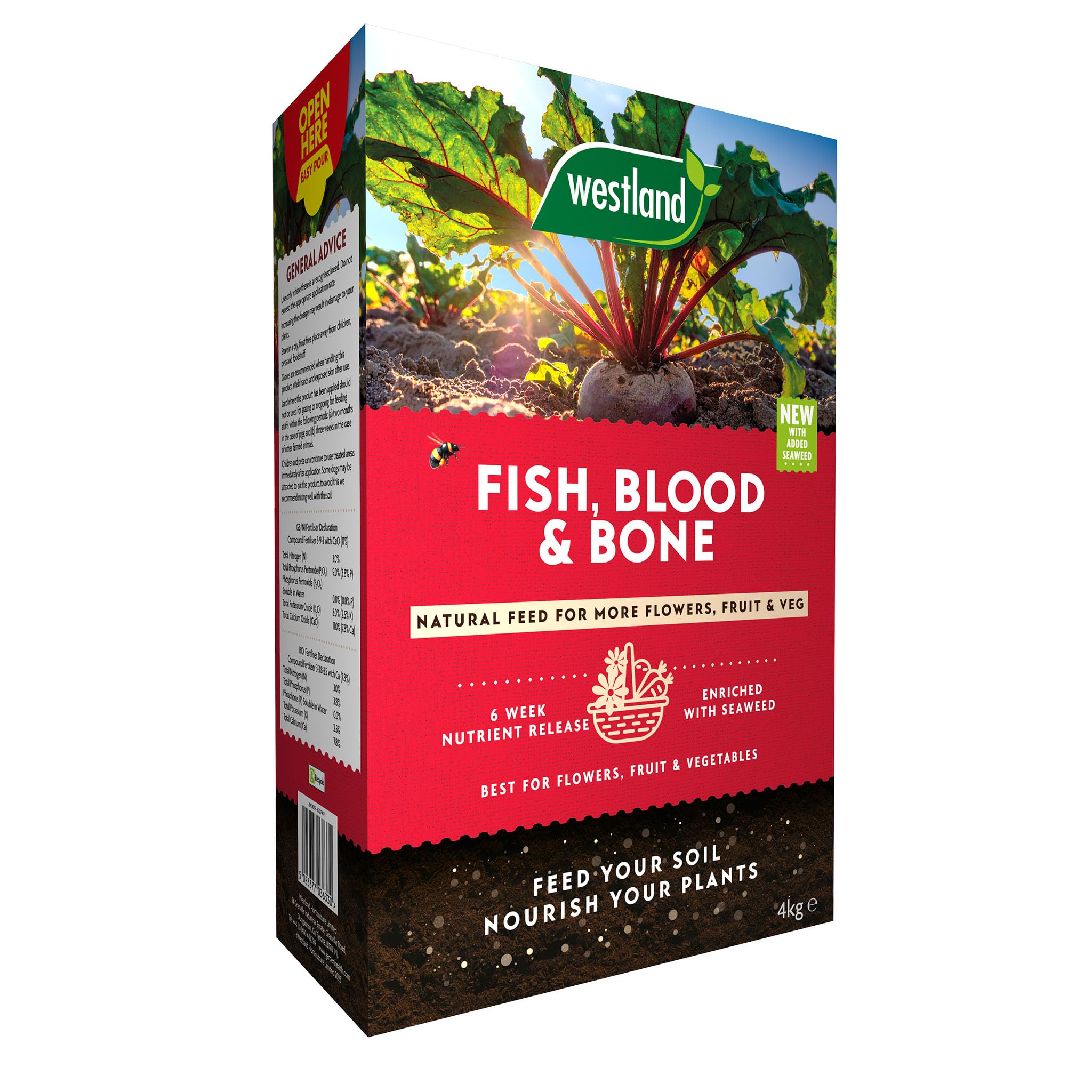 Westland Fish, Blood & Bone 4Kg