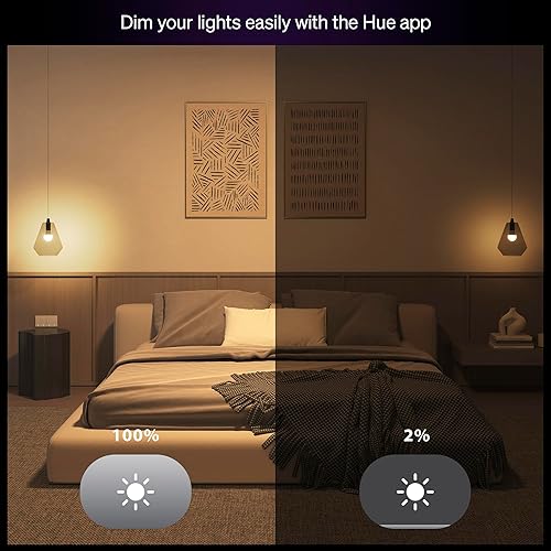 Miniatura 4 de Philips Hue Essential - Bombilla LED inteligente A19, ambiente blanco y color, base E26, 8.8 W, 2200K-6500K, 800 lúmenes, regulable, funciona con