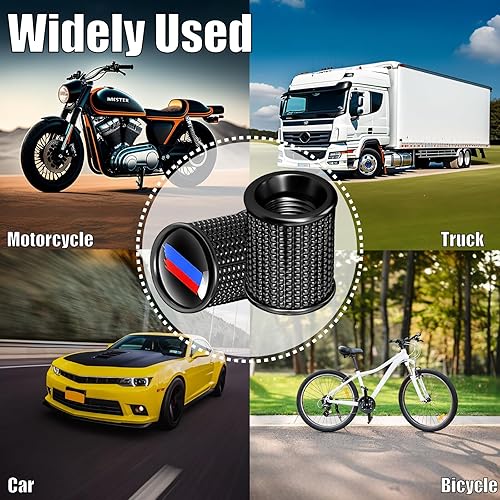 Vista 167 de Tapas de válvula de neumático, aleación de aluminio, anticorrosivas, a prueba de polvo, para automóviles, SUV, camiones, bicicletas, motocicletas