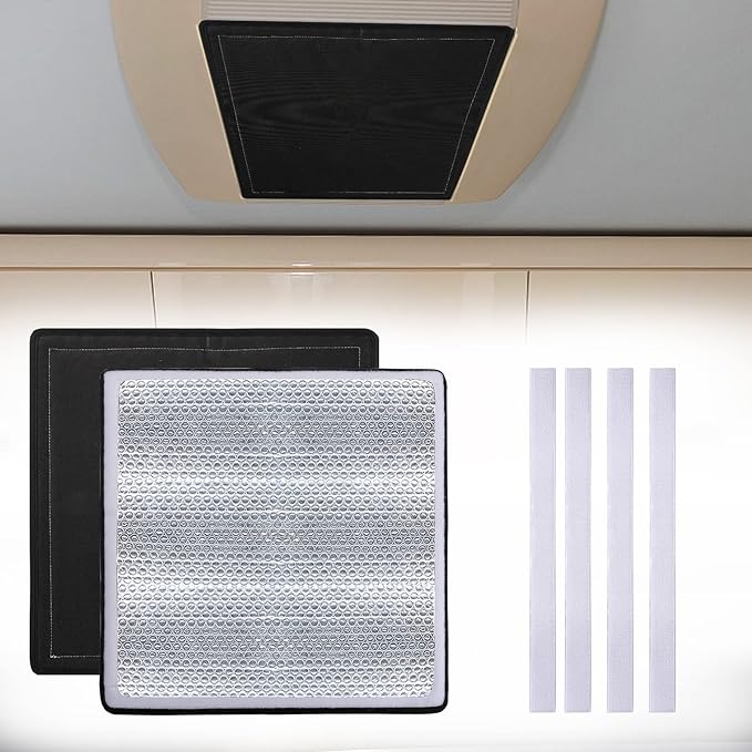 PAMASE RV Vent Insulator 2pcs 16 * 16in 100 Light