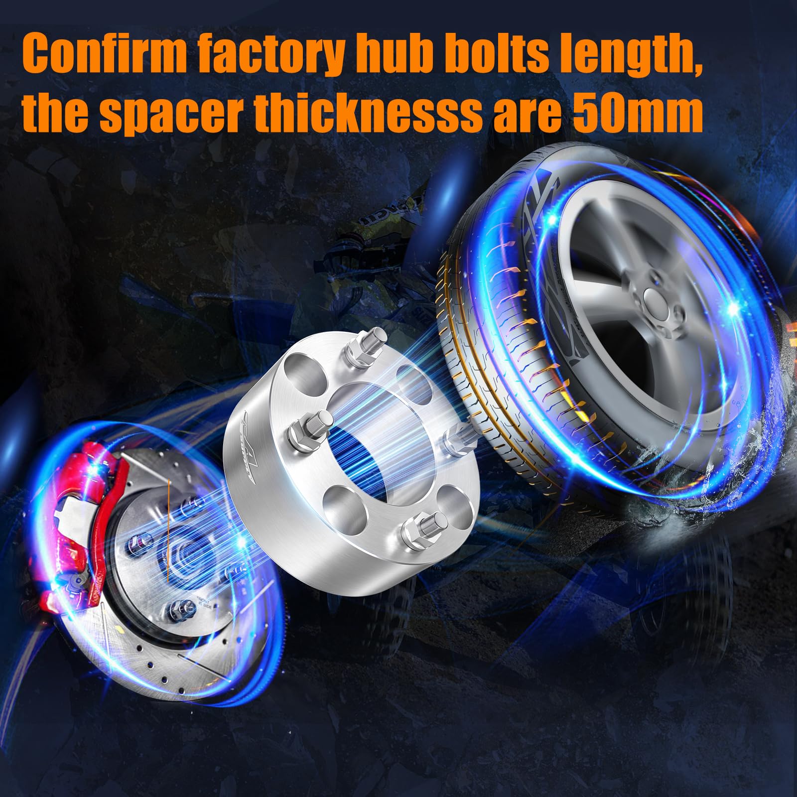 Amazon.com: GAsupply 4x110 ATV Wheel Spacers 2 inch 74mm Hub Bore