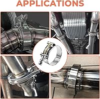 Vista 7 de 14 abrazaderas de manguera de perno en T de 7 tamaños, abrazadera de acero inoxidable 304 Turbo Intercooler de admisión, rango de trabajo