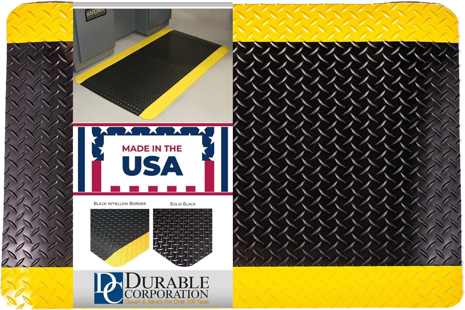 割引 Durable Corporation-442S35BKY ビニールダイヤモンドデック