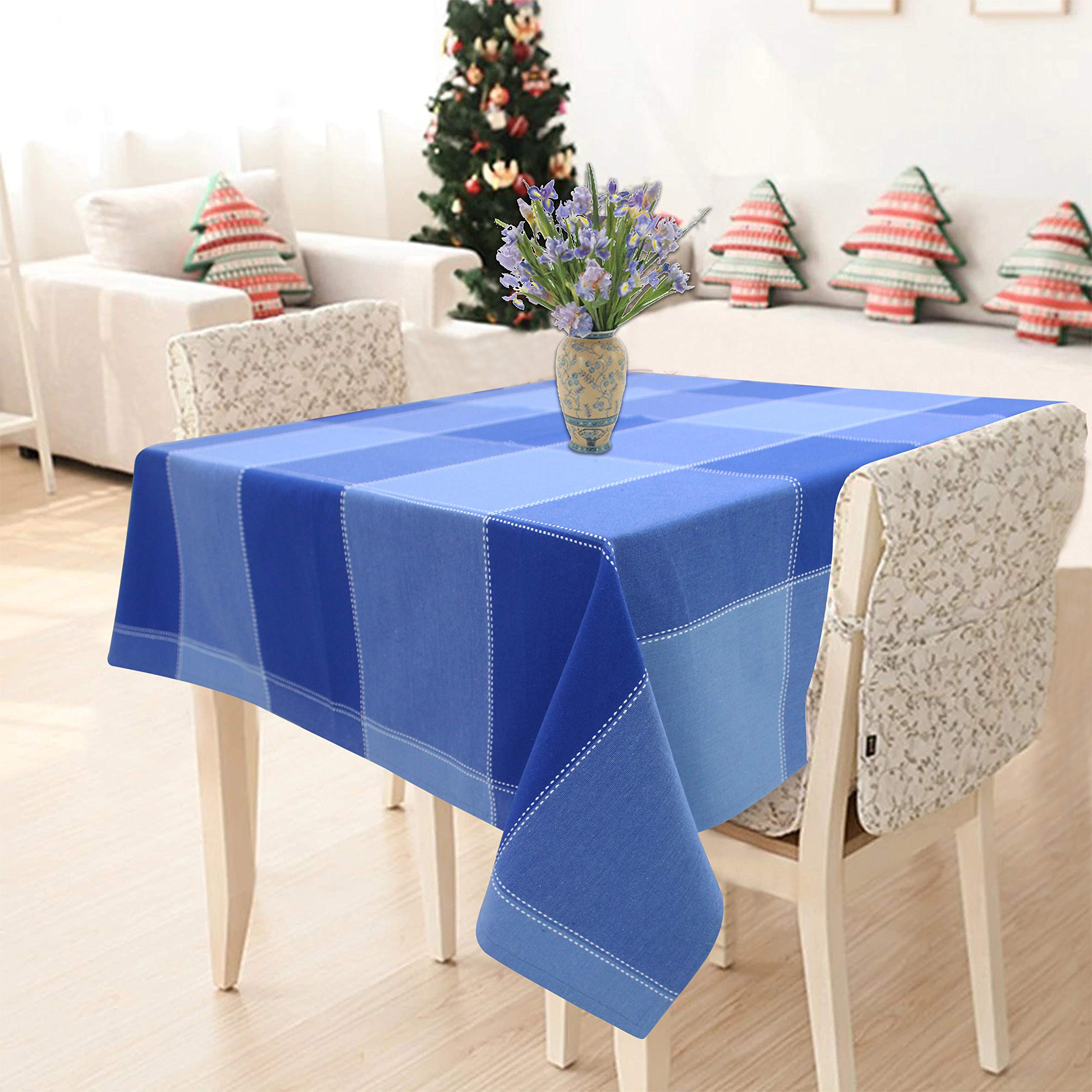 AIRWILL 100% Cotton Checkered Pattern 2 Seater Square Table Cover Sized, 36x36 inches (Blue, Pack of 1) (B08L3JCDV8) Amazon Price History, Amazon Price Tracker