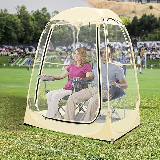 Eapele Sports Tent, Instant Pop-Up Tent Shelter, Outdoor Clean Bubble Tent 1-6 Person, Provides Rain Tent Protection for Watching Sports Events, Camping, Fishing, Cheering, and Parades