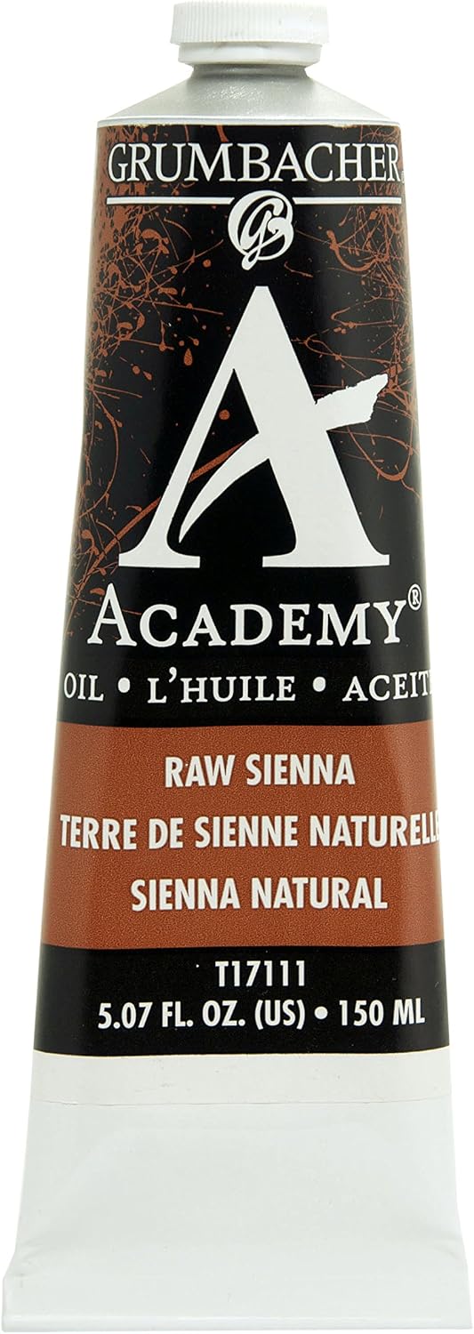 Grumbacher Academy Oil Paint, 150 ml/5.07 oz, Burnt Sienna