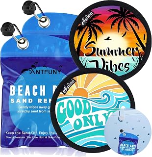 Antfuny 2 Pack Sand Rremover for Beach Eraser Women Dog Vacation Essential Travel Must Have Ship 2025 Cruise Accessories Camping Gear Lake Stuff Surf Supplies Item Gadget Thing Towel Key West