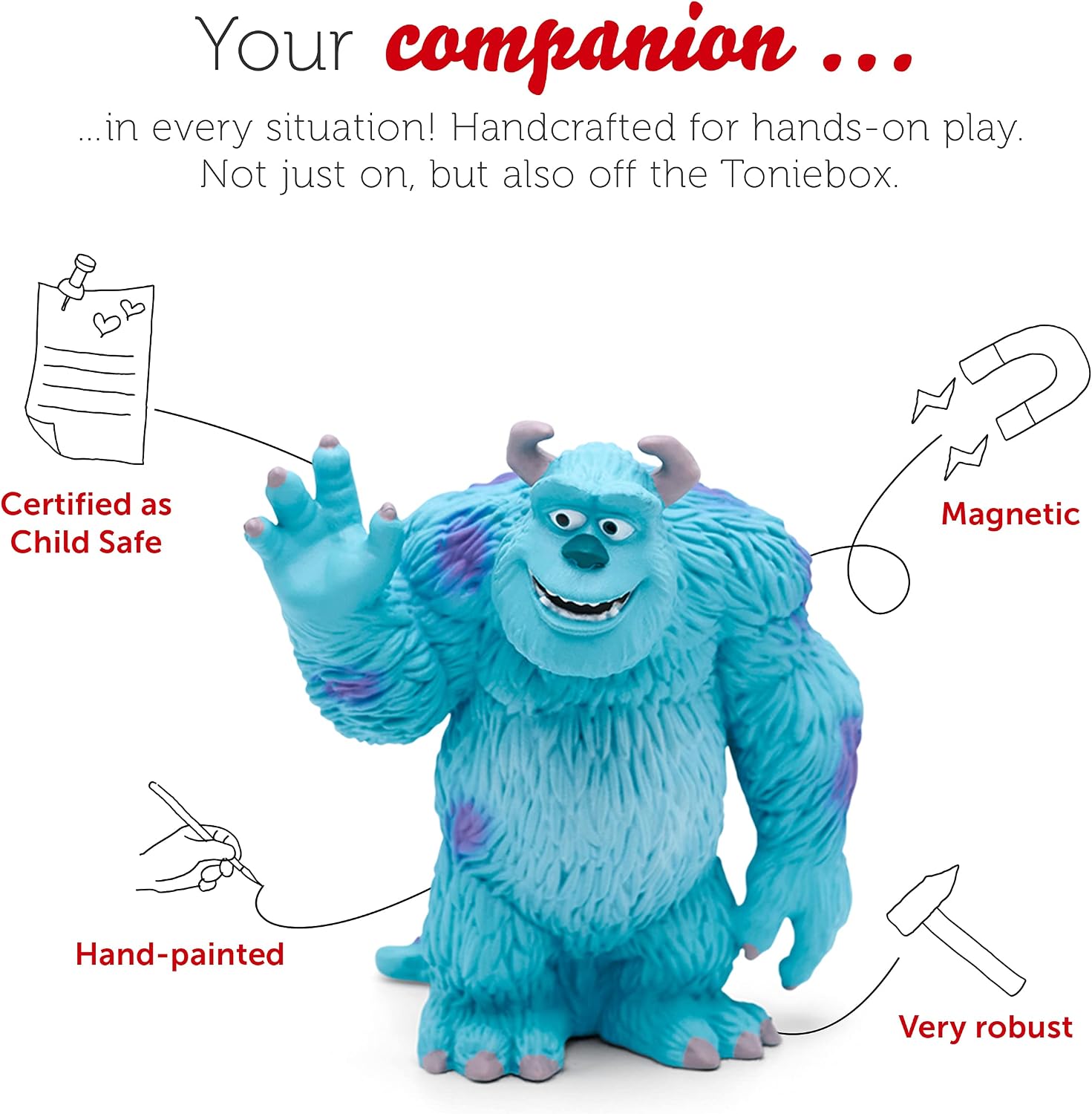 tonies Monsters Inc Audio Character - Monsters Inc Toys, Disney Monsters Inc Audiobooks for Children, Medium - Image 4