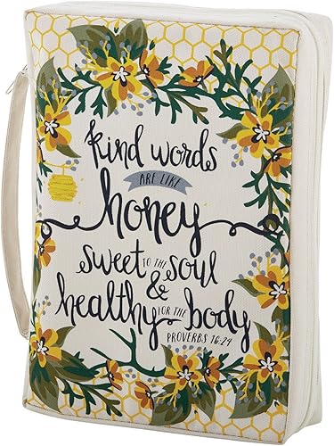 Miniatura 8 de Creative Brands Faithworks - Funda de lona para la Biblia con asa de transporte, colección de regalos de fe de prensa francesa, 7 x 10 pulgadas,