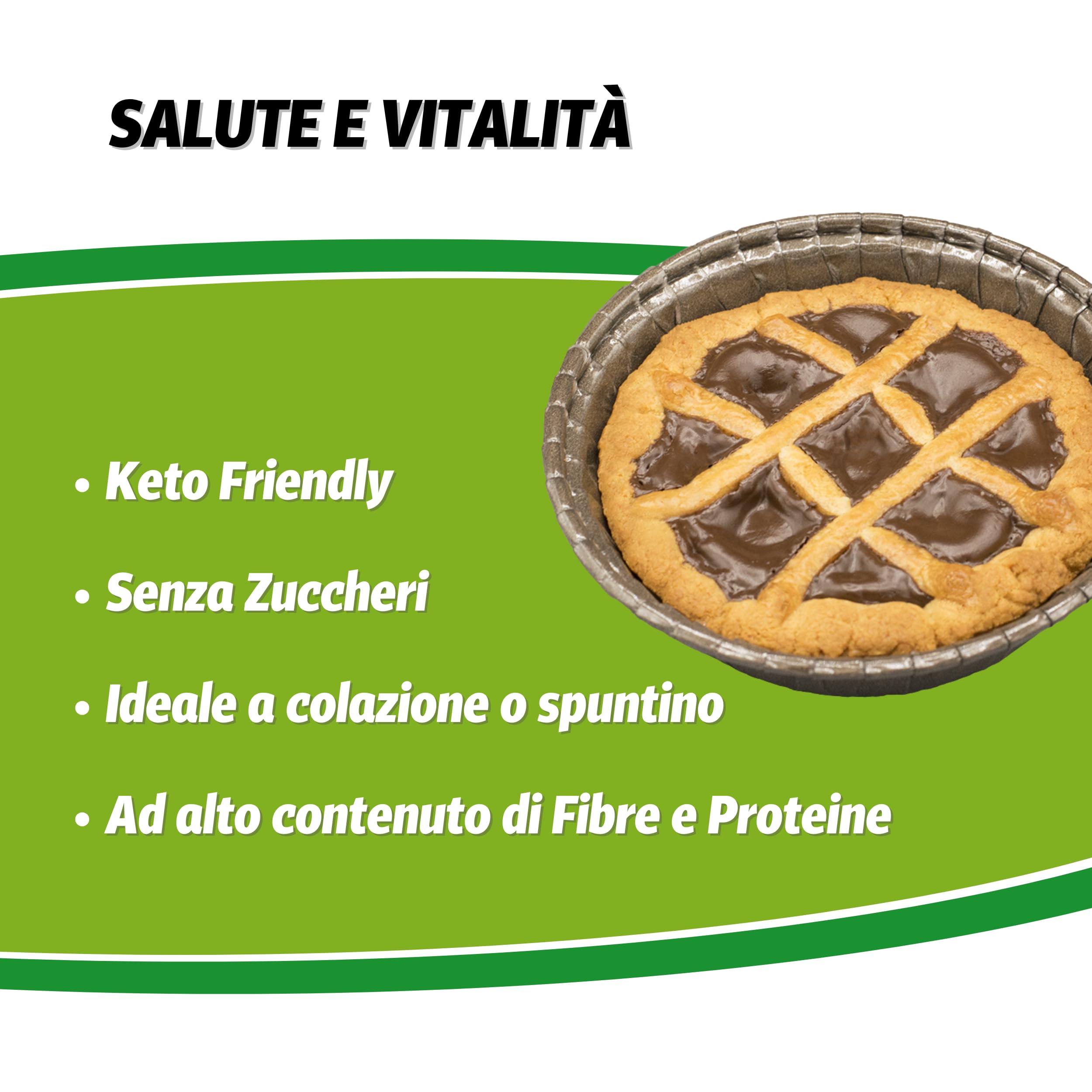 WHY NATURE Crostatina Proteica - Snack Proteici - Gusto Cioccolato e Nocciola - 35 gr