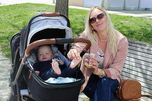 Miniatura 5 de Venice Child Maverick - Cazo infantil para cochecito individual a doble (no incluido) con bolsillo lateral para teléfono celular y toldo protector