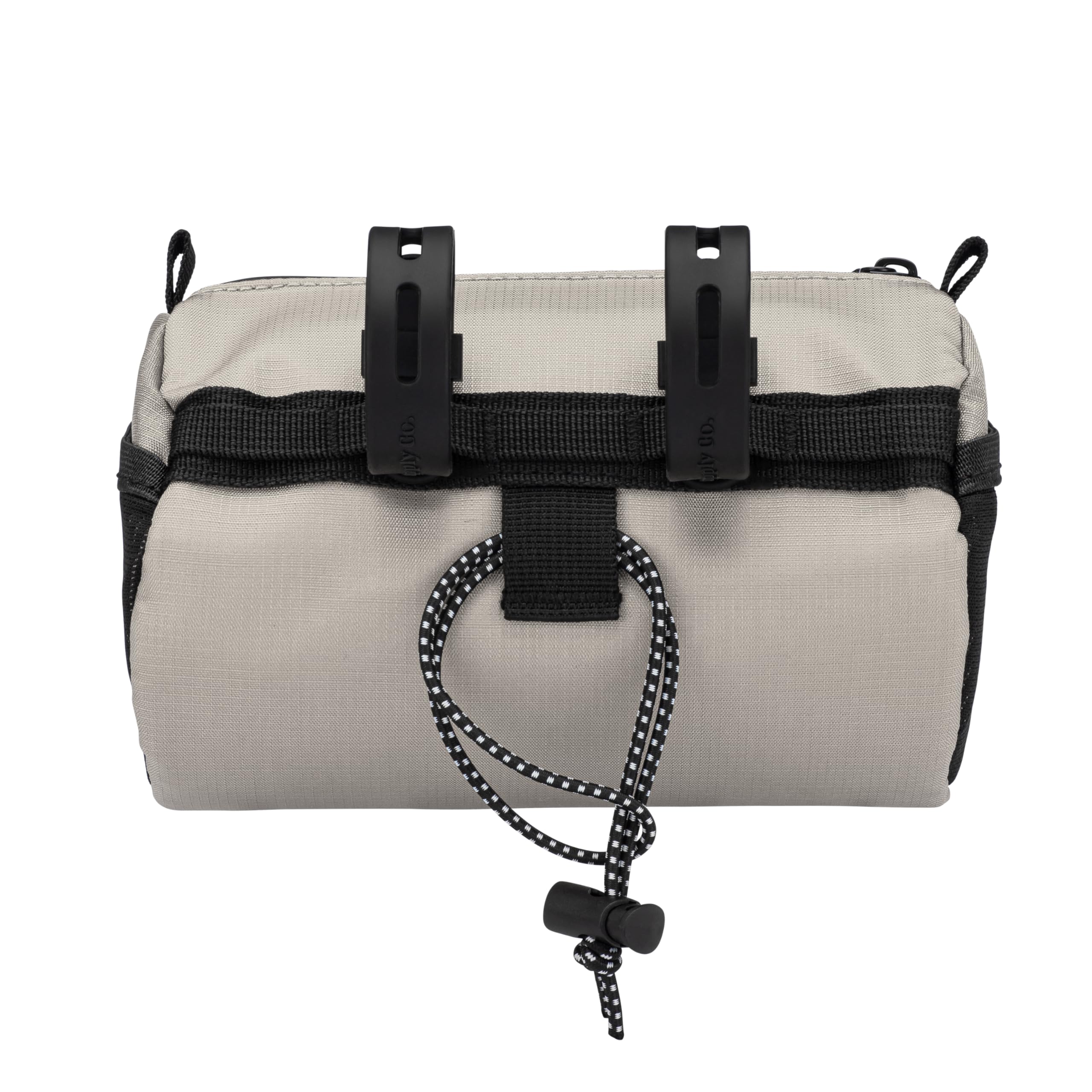 Oso Supply Co Bolsa para manillar de bicicleta, carcasa rígida resistente al agua con cremallera de acceso rápido, bolsillos laterales de malla y amplio almacenamiento, ideal para ciclismo, viajes y