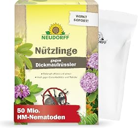 Neudorff Nützlinge gegen Dickmaulrüssler und Engerlinge – 50 Mio. HM-Nematoden für 100 m²