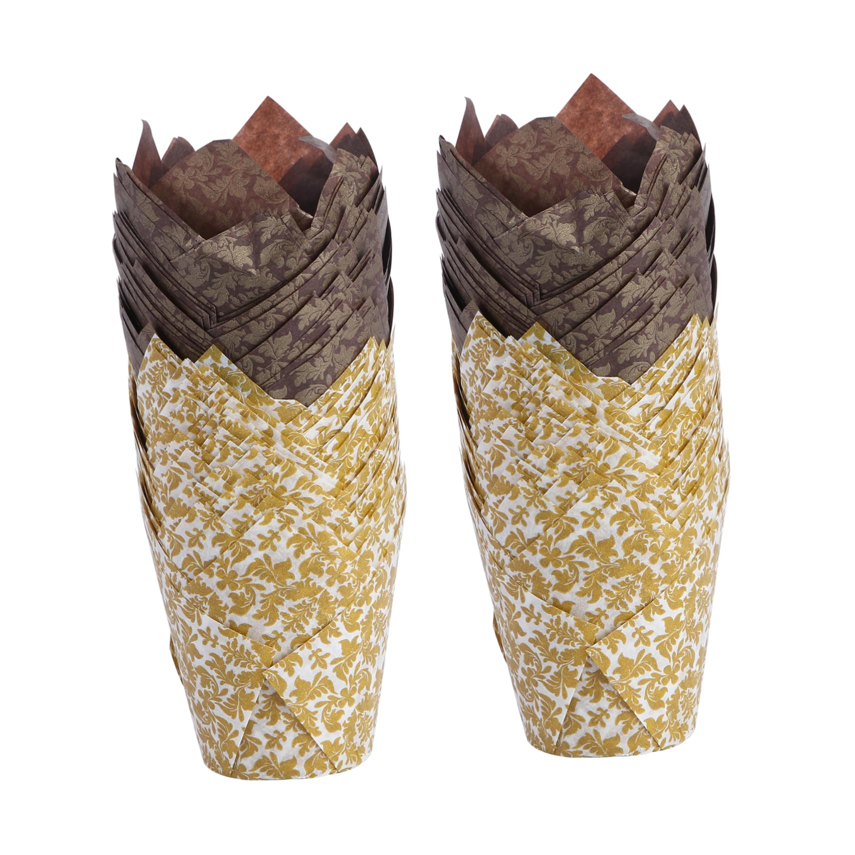 LIFKOME 2 Juegos De Envoltorios De Papel Para Muffins Envoltorios De Chocolate Capacillos Para Pasteles Envoltorios De Para Para Bodas Cumpleaños Y Fiestas (100 Unidades)