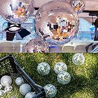 Vista 7 de OTYMIOW 2250 PCS Disco Ball Tiles, 10 x 10 MM Self-Adhesive Disco Ball Stickers, Mosaic Mirror Tiles