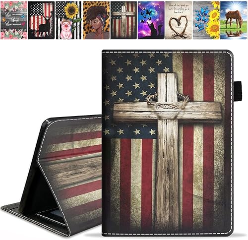Funda para tableta Tienda Kindle Fire 7 (pantalla de 7 pulgadas, 12 generación, versión 2022), funda de piel sintética prémium con función de