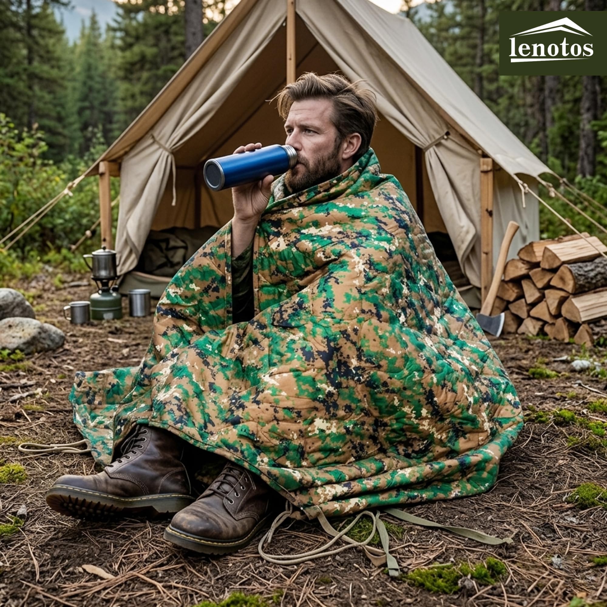 Amazon.com: Lenotos Woobie Blanket, Thermal Insulated Military