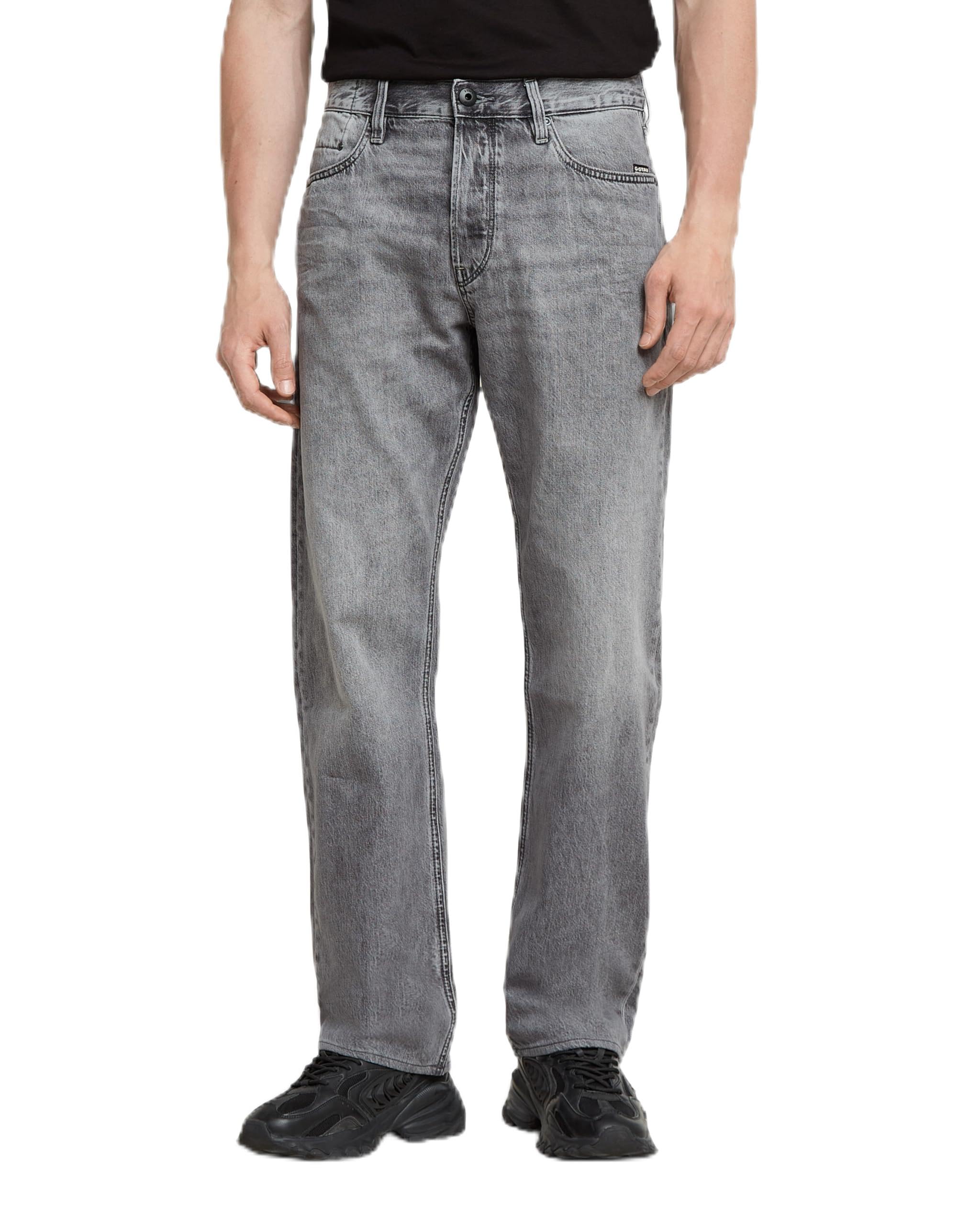 G-STAR Herren Dakota Regular Straight Jeans Grau (Faded Grey neblina D23691-D537-G324) 34W / 32L