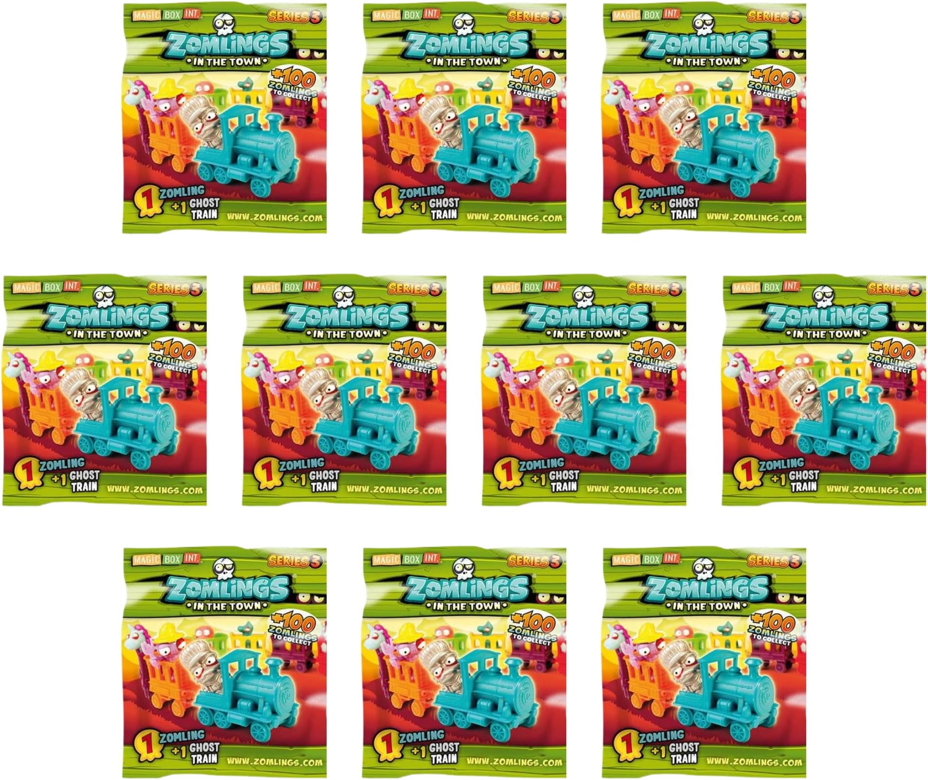 in The Town Ghost Train Blind Party Suprise Bag Pack of 10 - Series 3