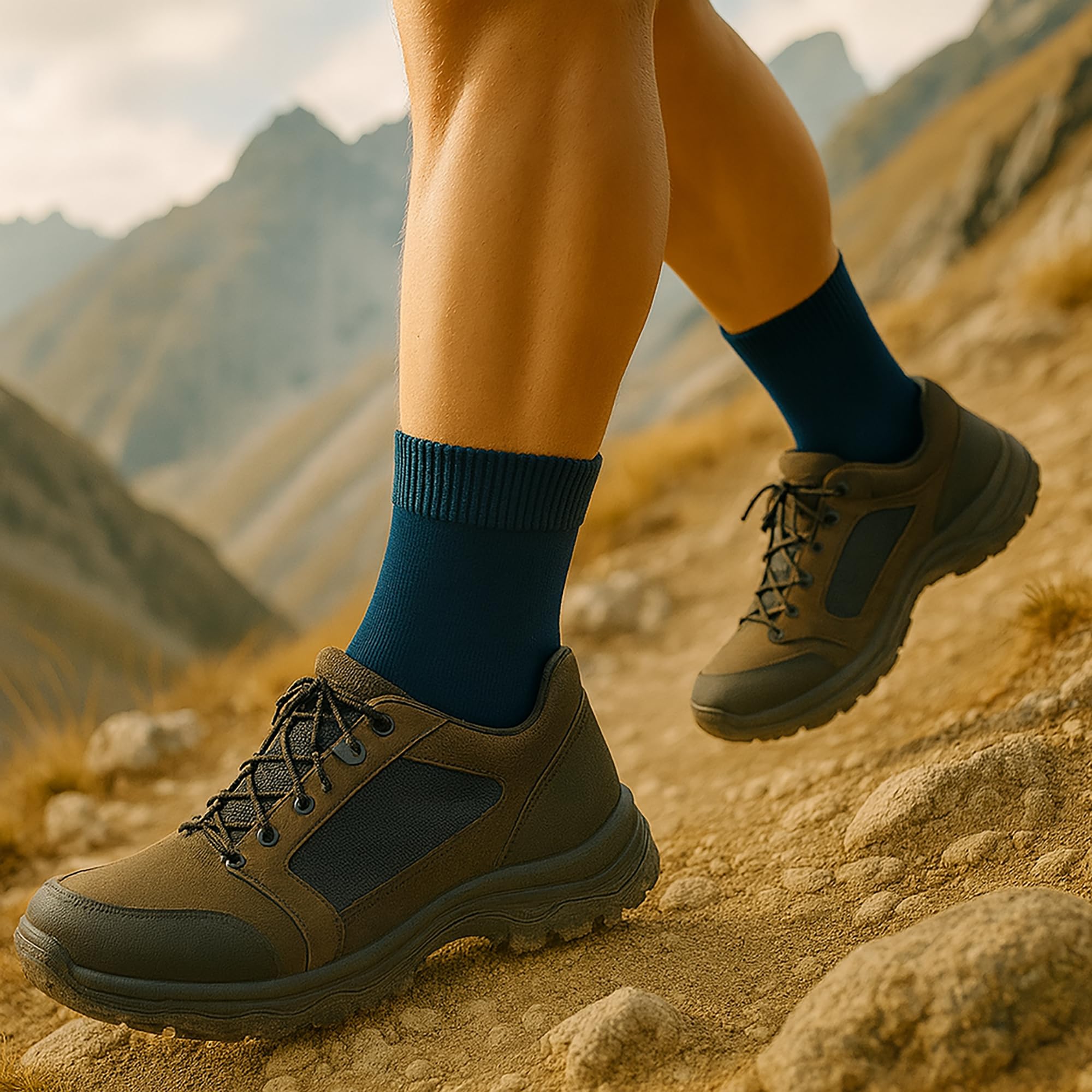 Kaiera Trek Light – 3 Paires Chaussettes Randonnée Laine Mérinos Respirantes Anti-Odeurs Trekking Marche Trail Été