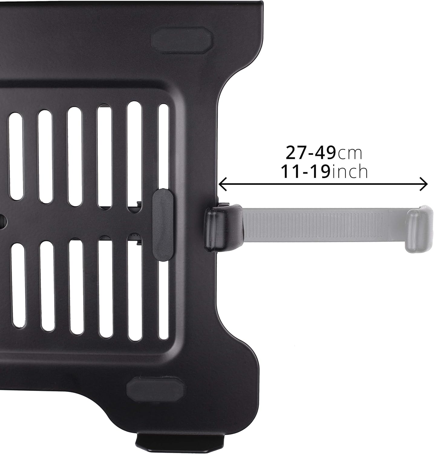 Duronic Laptop Attachment Stand DML7 | Desk Mount Support Tray for Laptop, Tablet or MacBook | VESA 75/100 Head | 5kg Capacity | Compatible with DM15 DM25 DM35 DM45 DM55 DM65 DMUSB DMDC DMG