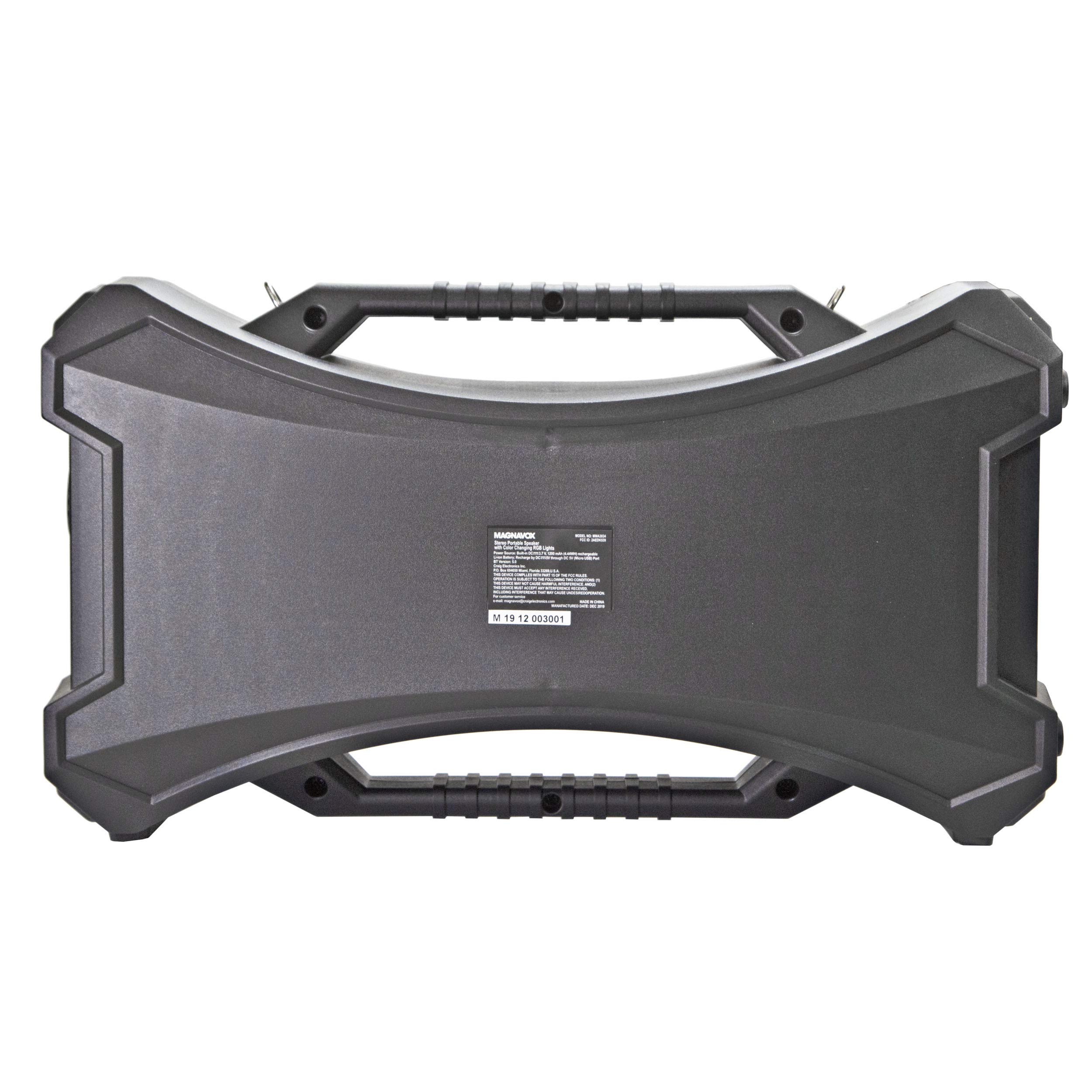 Amazon.com: Magnavox MMA3834 Portable Bluetooth Speaker with Color