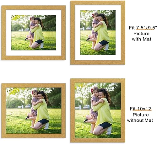 Miniatura 549 de Picrit - Juego de 12 portarretratos de 5 x 7 pulgadas para colgar en la pared o exhibir sobre una mesa, para fotos de 4 x 6 con paspartú o 5 x 7