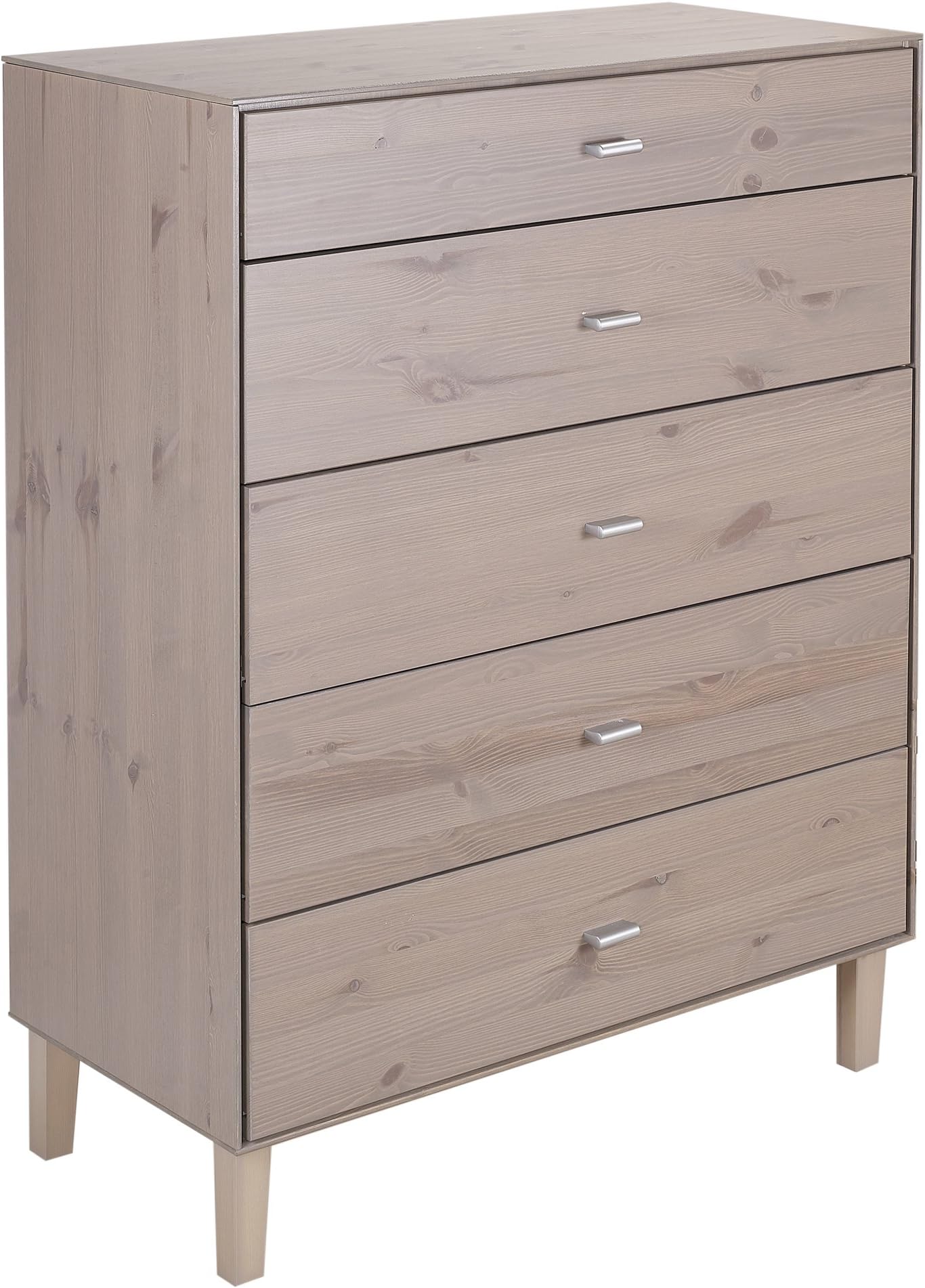 Kolding Chest Of 5 Drawers Bedroom Furniture Hallway Storage Bed Side Draws (Stone Effect)