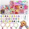 WIVOWI Loom Bands Bracelet Accessories Refill Kit,900 S-Clips,800 Lovely Beads,4 Y-Looms and 10 Crochet Hooks,Loom Bands DIY Craft Gift for Kids Boy&Girl