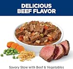Hill's Science Diet Adulte 1-6, Nutrition Premium, Aliments pour chiens mouillés, Boeuf & Légumes ragoût, 12.8 oz Can, Cas de 12