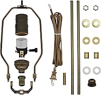 Vista 1 de Creative Hobbies ML94KIT Kit de lámpara premium con todas las piezas para diseño o reparación de lámparas de bricolaje (latón antiguo)