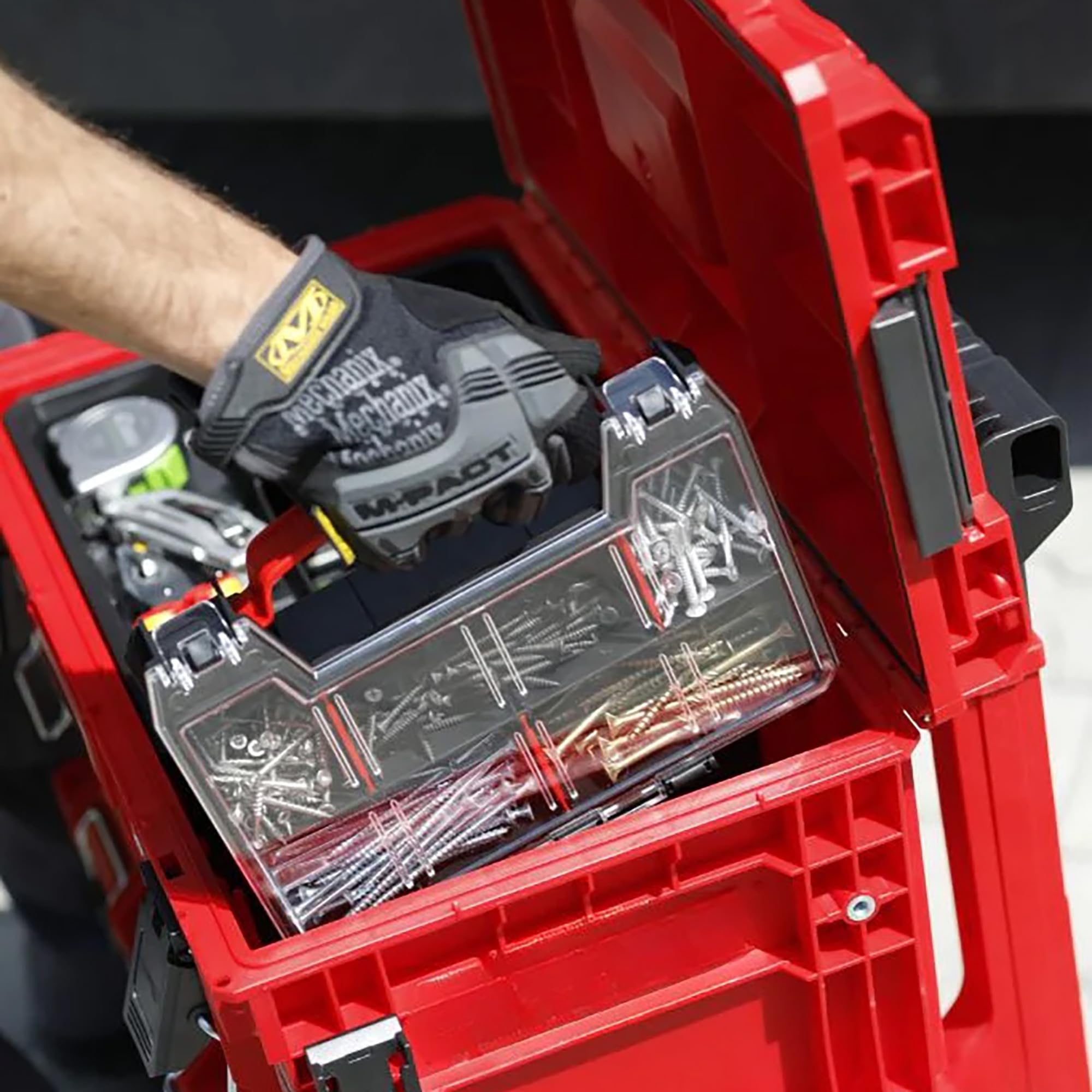 Toolbrothers RHINO XL walizka narzędziowa ULTRA Vario+ Custom możliwość układania w stos, 535 x 327 x 271 mm, 26 l, IP66, z 3 ściankami działowymi