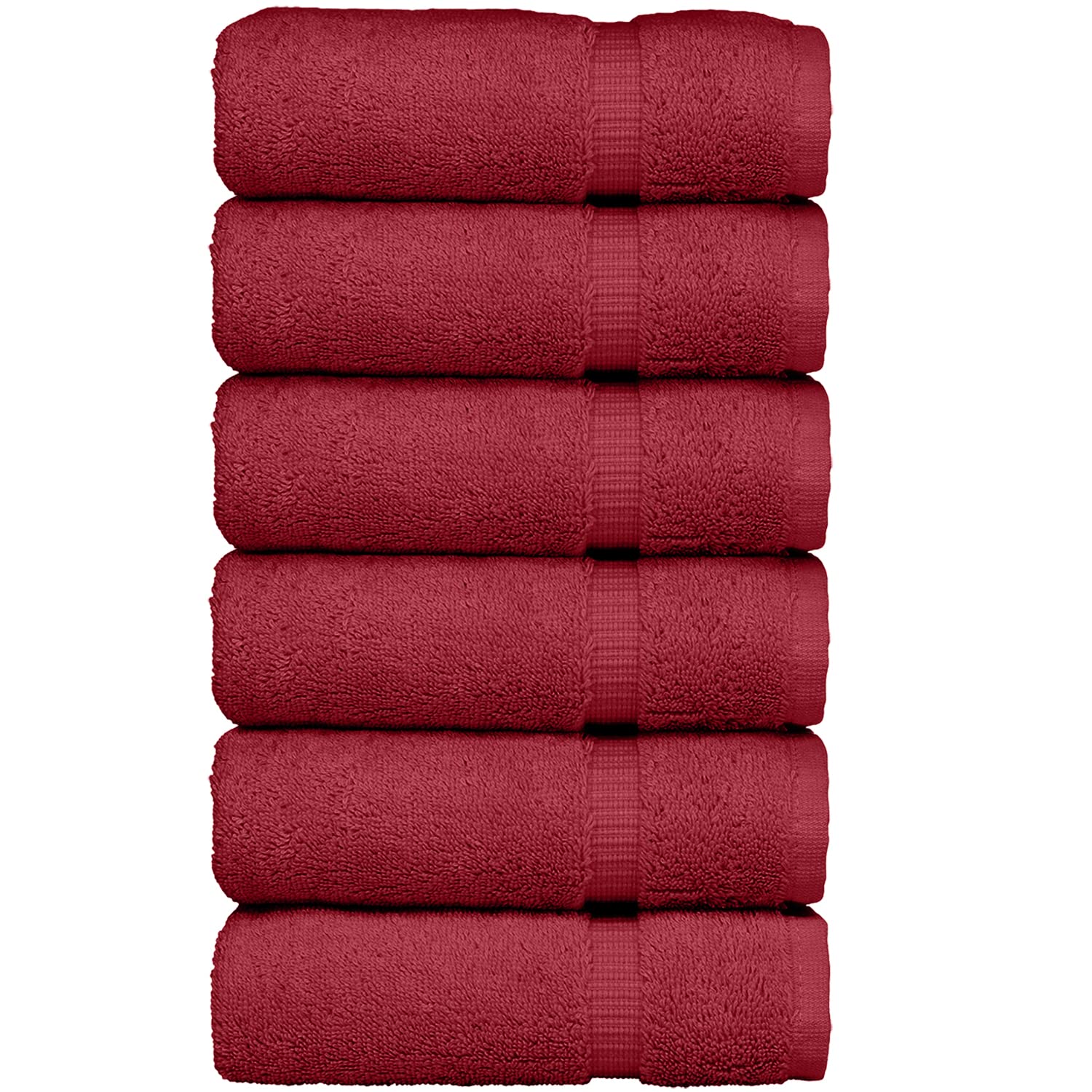 Toallas de baño turcas BC BARE Cotton, juego de 6 piezas de calidad spa y hotel en marrón