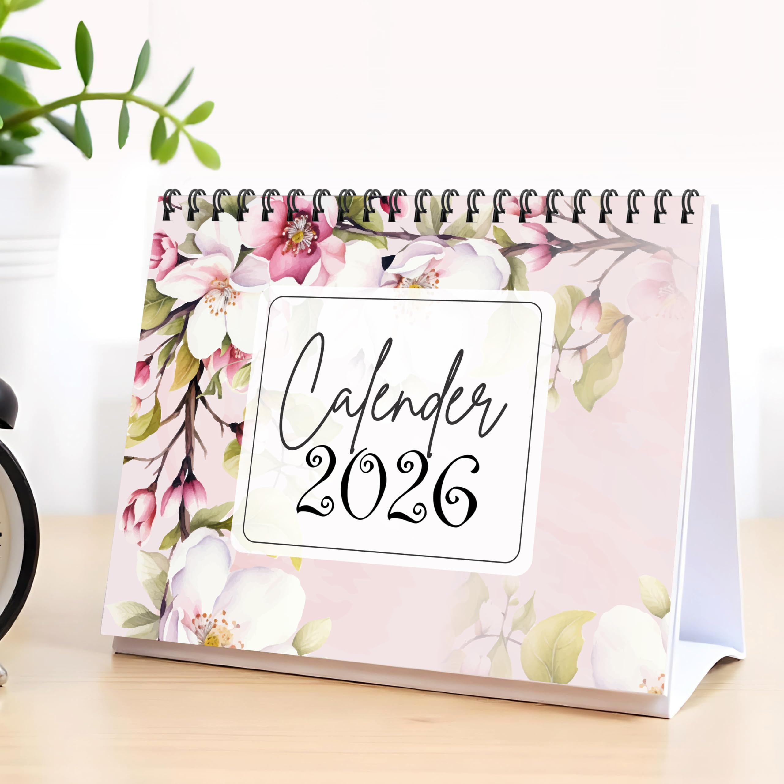 2025 Floral Desk Calendar l 12 Months l Includes notes section l 170 gsm l Planning, Tracking & Scheduling l Black Wiro-image-9