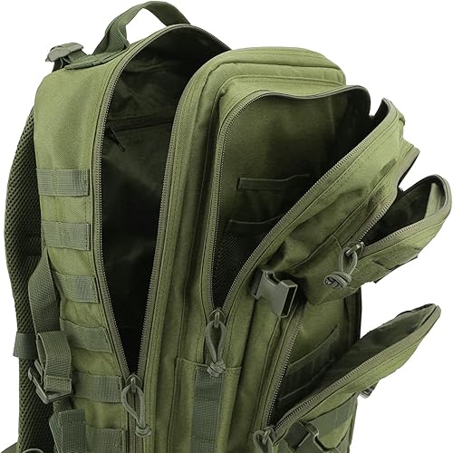 Miniatura 50 de Reebow Gear Mochila táctica militar, grande, bolsa de emergencia con capacidad hasta para 3 días, Molle, negro