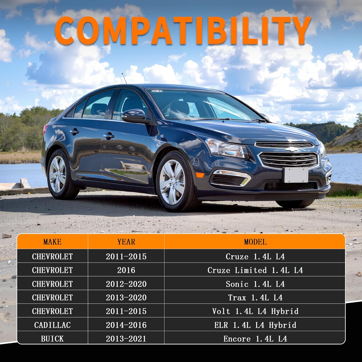 Variable Valve Timing VVT Solenoid Fit for Chevy Cruze 2011-2016, Sonic 2012-2020, Trax 2013-2020, Volt 2011-2015, Buick Encore 2013-2021, Cadillac ELR 2014-2016 1.4L, Replace 918-005