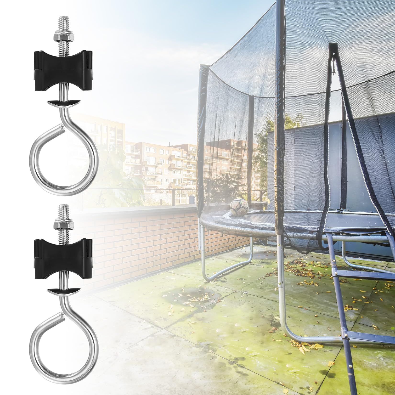 SHACHENH 12 pz. Kit di Viti per Trampolino, Ricambi per Trampolino, Viti per Trampolino, Accessori per Trampolino, Viti per Fissaggio Trampolino per Trampolini Grandi e Piccoli