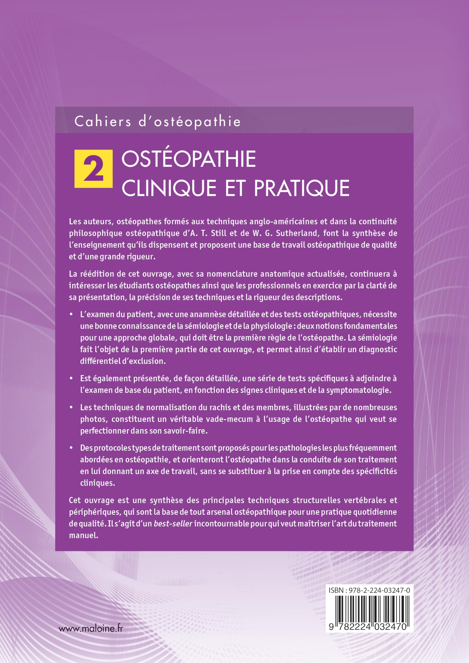 cahiers d'osteopathie n° 2, osteopathie clinique et pratique, 2e ed.
